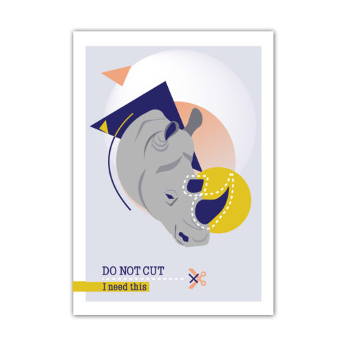 Do Not Cut – Affiche A4 Rhinocéros