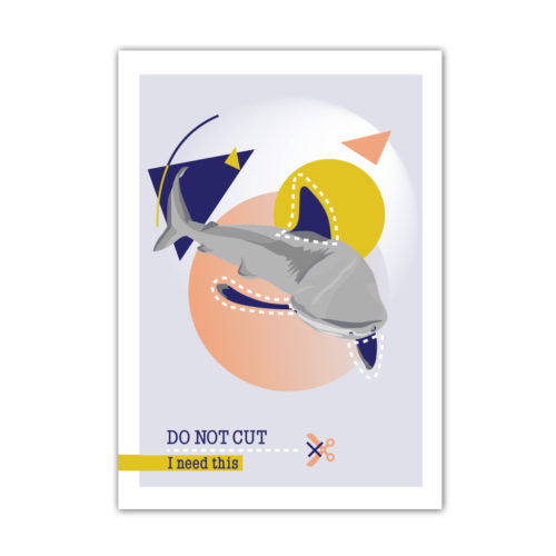 Do Not Cut – Affiche A4 Requin