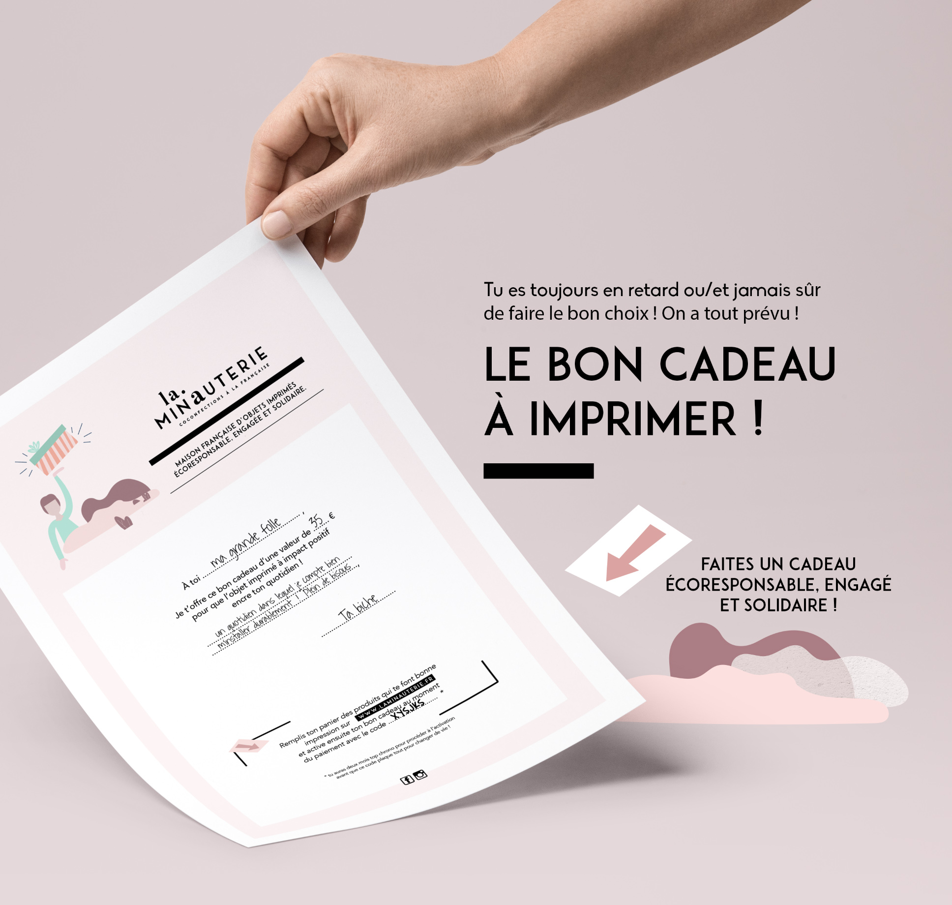 Le bon cadeau à imprimer ! - Le Shop de La Minauterie