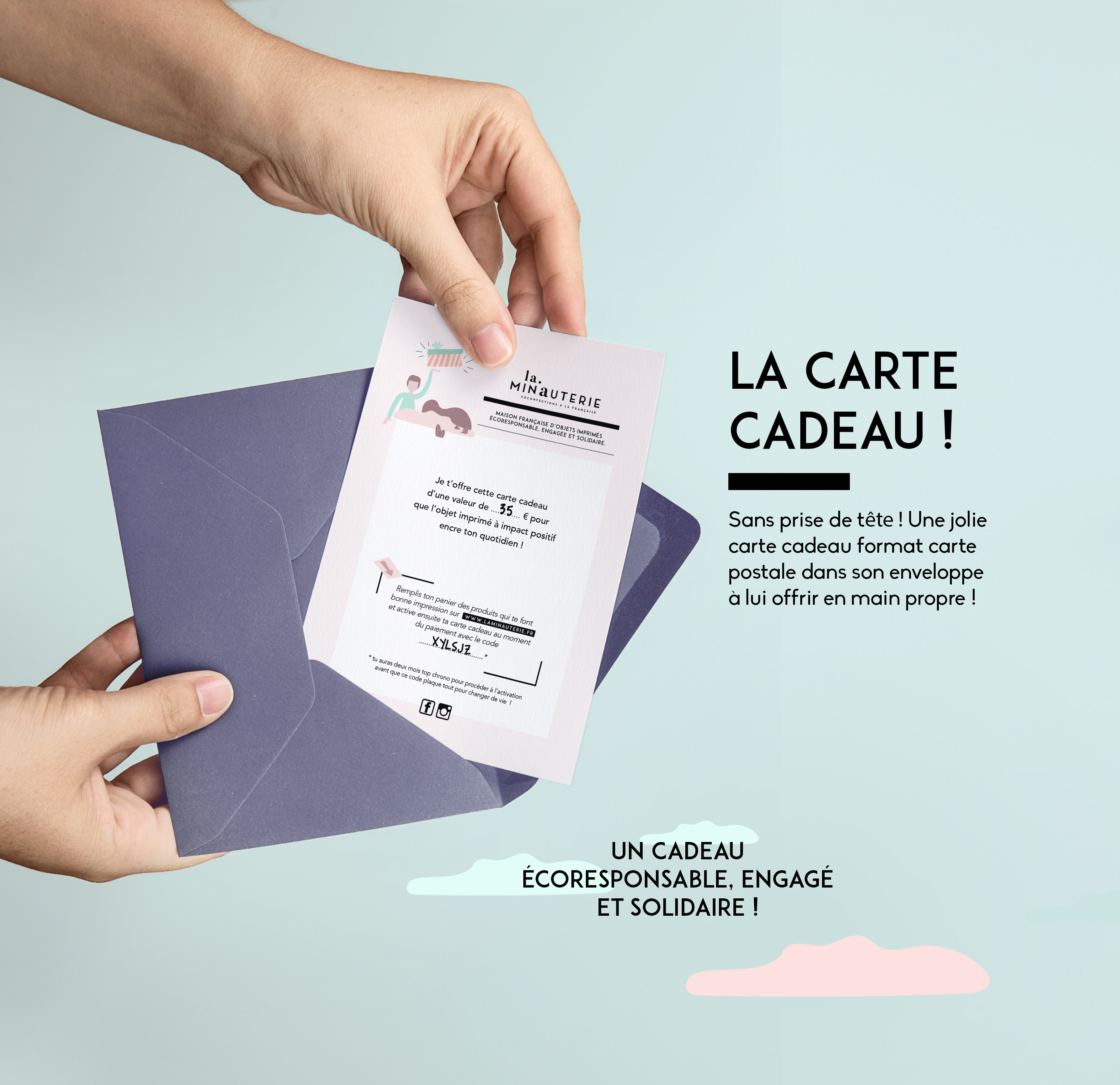 Carte cadeau et son enveloppe