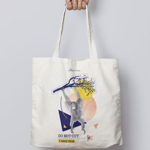 Do Not Cut – Tote Bag Orang-Outan Coton Bio épais