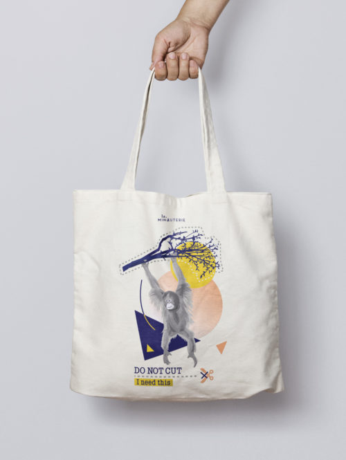 Do Not Cut – Tote Bag Orang-Outan Coton Bio épais