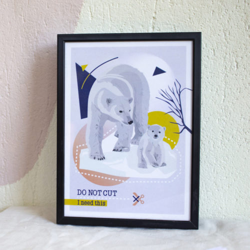 Do Not Cut – Affichette Ours Polaire