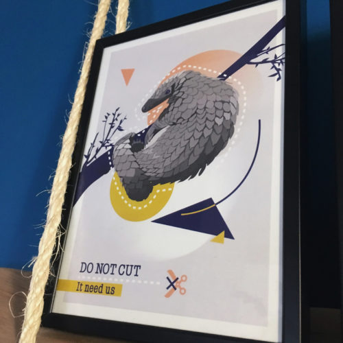 Do Not Cut – Affichette Pangolin