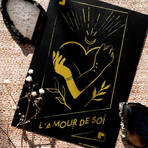 Amour de soi – Sérigraphie ” carte de Tarot” numérotée