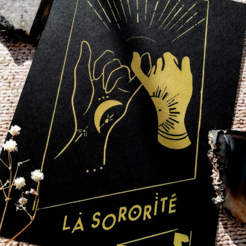 Sororité – Sérigraphie ” carte de Tarot” numérotée